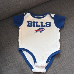 NFL White Baby Onesie with Blue Trim